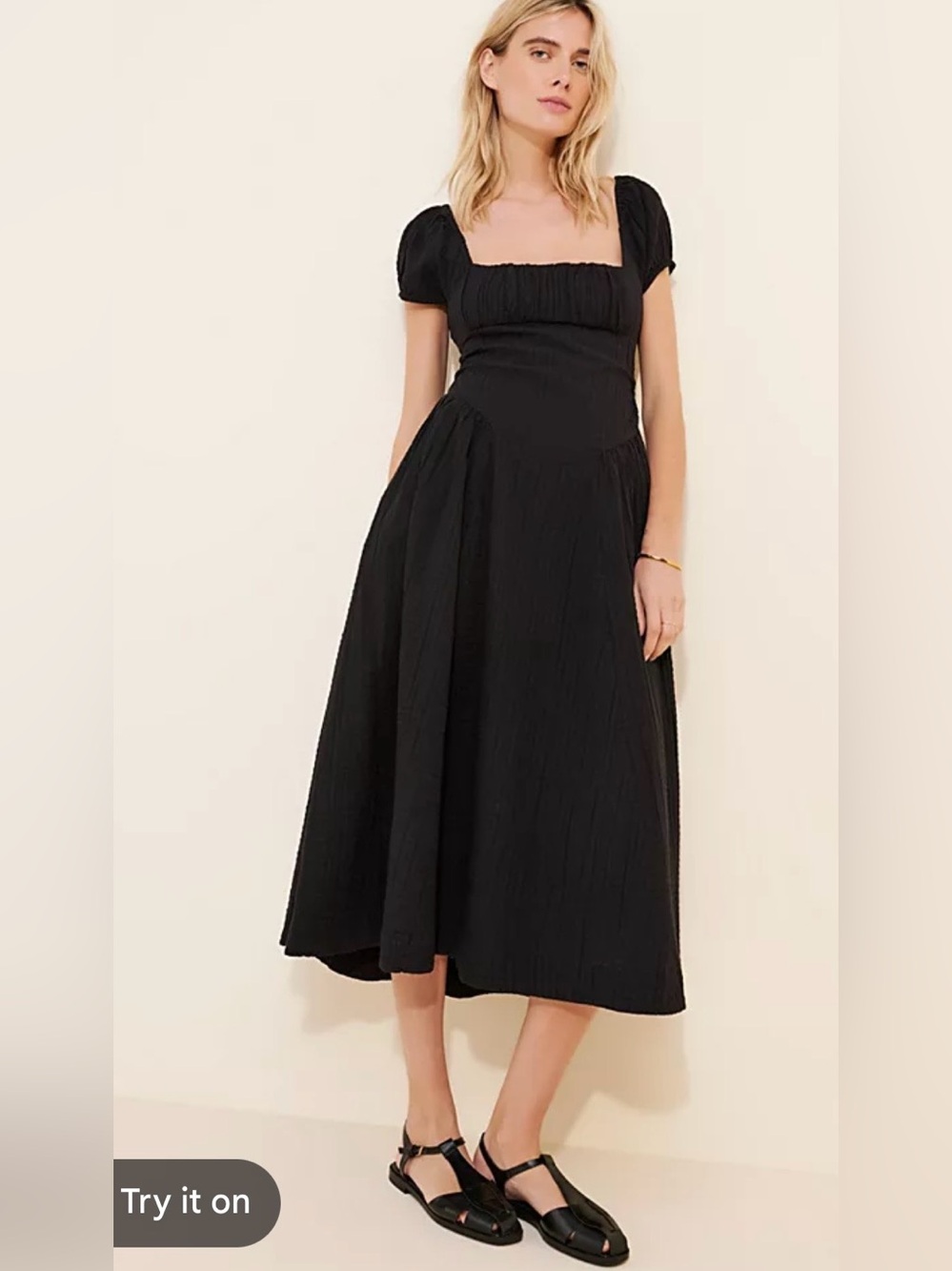 NWOT size Small Free People Ciara Pucker Midi dress